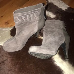 Gianni Bini Gray Heeled Booties